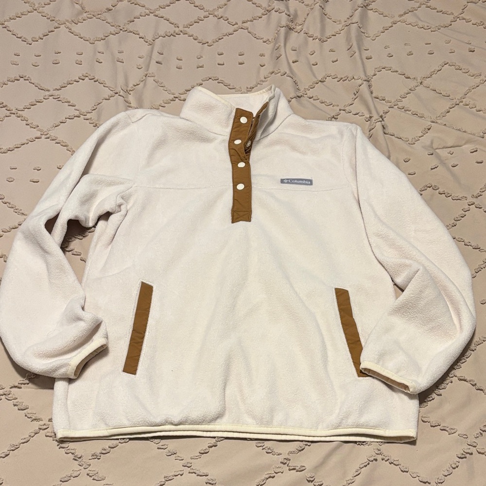 Columbia Women’s Cream and Brown Pullover Sweater